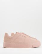 Asos Design Sneakers In Pink With Chunky Sole