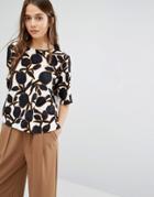Selected Top In Bold Print - White