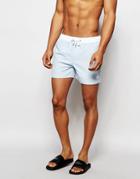 Native Youth Swim Shorts With Contrast Waistband - Blue