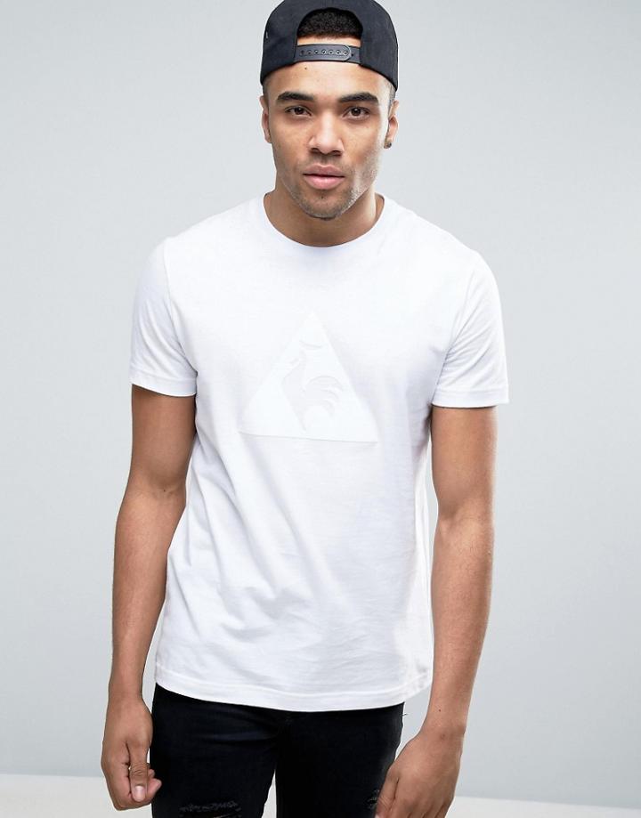 Le Coq Sportif Essential Flock T-shirt In White 1710348 - White