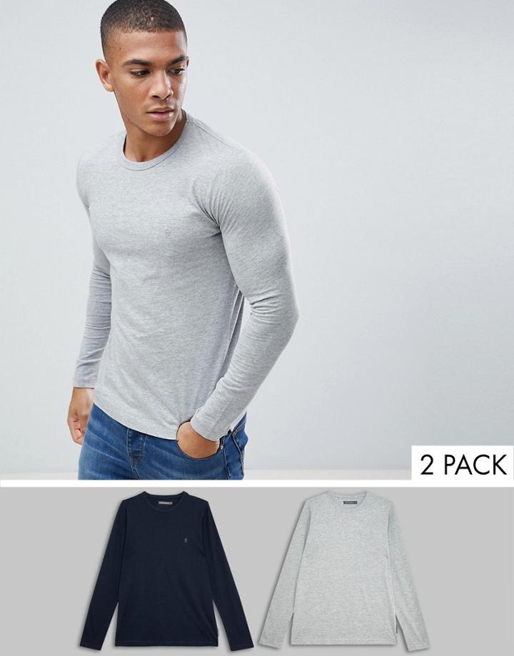 French Connection 2 Pack Crew Neck Long Sleeve Top
