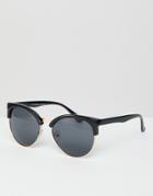 7x Sunglasses With Black Lens - Black