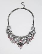 Pieces Fazzy Statement Necklace - Silver