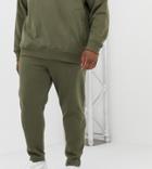 Another Influence Plus Quilted Panel Slim Fit Sweatpants-green
