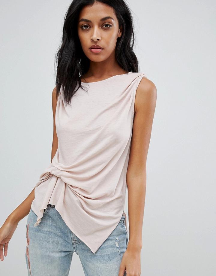 Allsaints Knot Front Tank Top - Multi