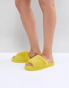 Asos Design Neema Loungewear Slippers - Yellow