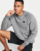 Under Armour Training Rival Fleece Sweatshirt In Gray-grey