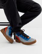 Asos Design Hiker Sneakers With Contrast Panel Detailing-multi
