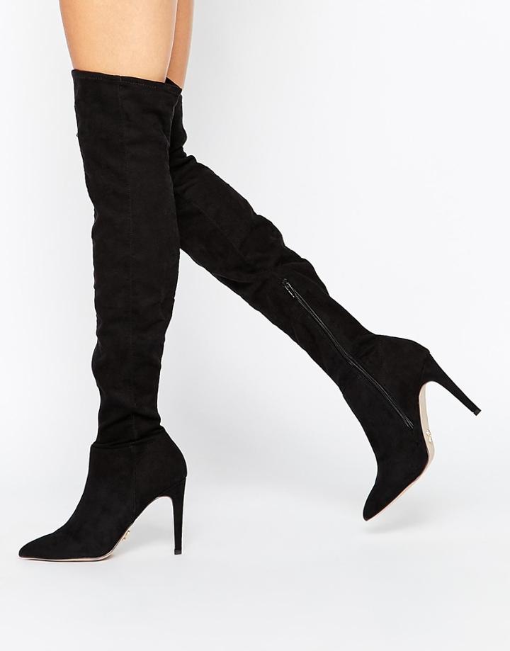 Lipsy Karen Over The Knee Boots - Black