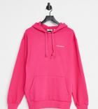Collusion Unisex Oversized Logo Hoodie In Hot Pink