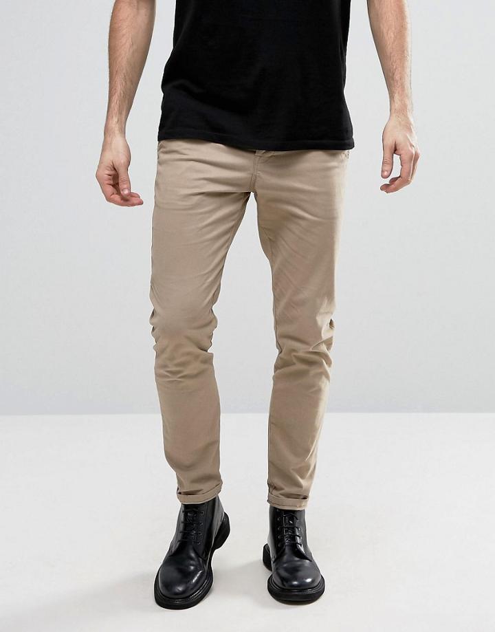 Allsaints Slim Fit Chino - Beige