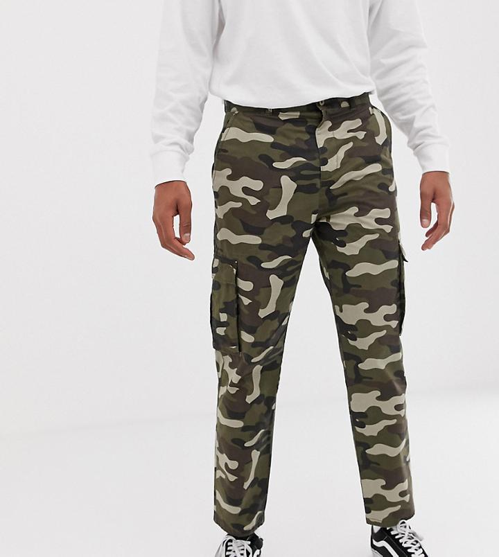 Collusion Skater Fit Camo Cargo - Green