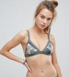 All About Eve Exclusive Tropical Print Bikini Top - Multi