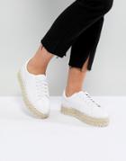 Asos Jenga Sneaker Espadrilles - White