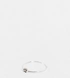 Kingsley Ryan Curve Peace Symbol Ring In Sterling Silver