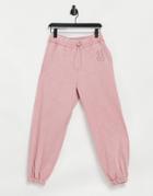 Asos 4505 Unisex Oversized Sweatpants In Acid Wash-pink