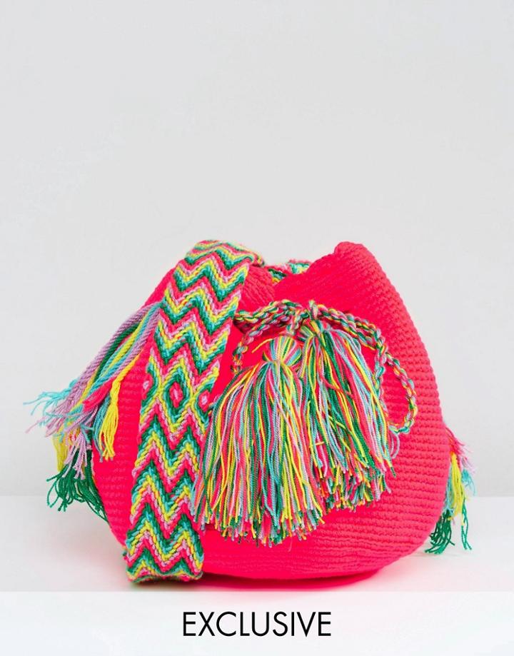 Jardin Del Cielo Neon Brights Small Mochilla Bag - Orange