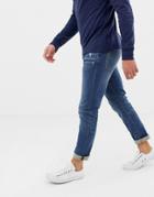 J.crew Mercantile Slim Fit Flex Jeans In Mid Wash - Blue