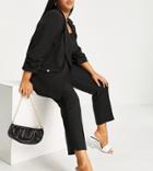 River Island Plus Tailored Cigarette Pants In Black