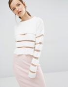 Asilio Ladder To Lust Knit Sweater - White