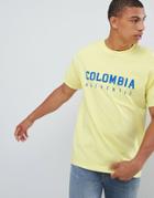 New Look T-shirt With Colombia Print In Yellow - Yellow