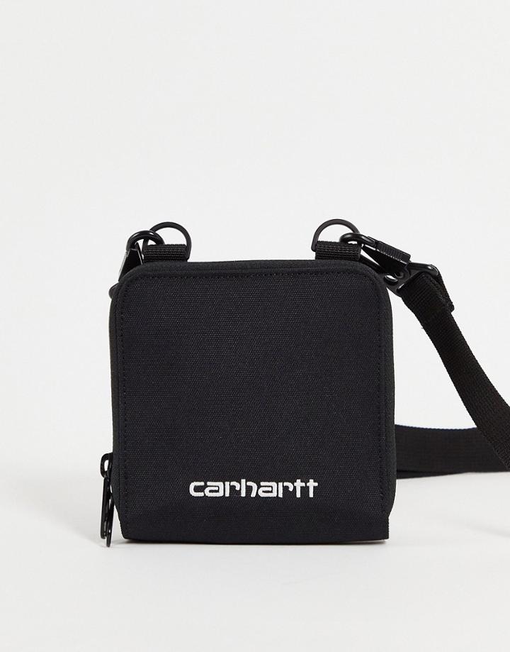 Carhartt Wip Payton Detachable Shoulder Wallet In Black