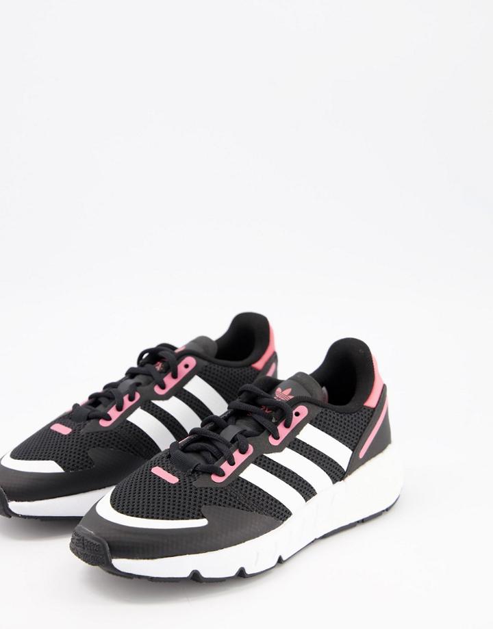 Adidas Originals Zx 1k Boost Sneakers In Black