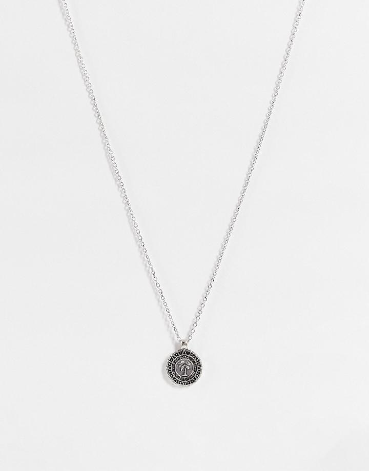Classics 77 Palm Coin Pendant In Silver