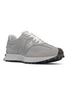 New Balance 327 Suede Sneakers In Gray And Silver