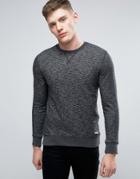 Esprit Basic Crew Neck Sweatshirt In Black - Black