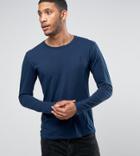 Religion Jersey Long Sleeve Top - Blue