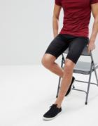Only & Sons Slim Fit Denim Shorts In Washed Black - Black