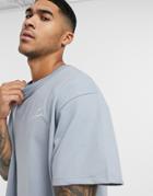 The Couture Club Logo T-shirt In Gray-blues