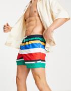 Nautica Archive Spruce Stripe Swim Shorts In Multi