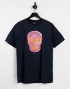Ps Paul Smith Skull T-shirt In Black