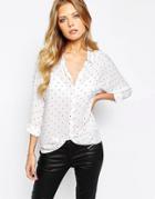 Y.a.s Diffuse Dot Shirt - White