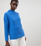 Warehouse Bobble Sweater - Blue