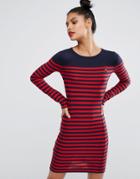 Sonia By Sonia Rykiel Stripe Logo Dress - Red