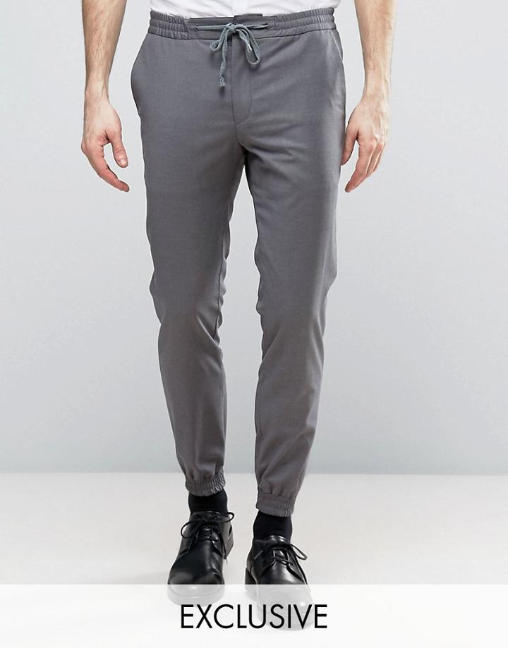 Noak Elasticated Waist Pant - Gray