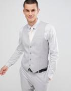 Gianni Feraud Wedding Slim Fit Suit Vest-gray