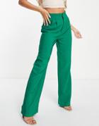 In The Style X Anastasia Kingsnorth Tailored Pants In Green - Part Of A Set