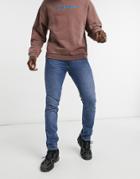 Weekday Friday Slim Jeans In Sea Blue-blues
