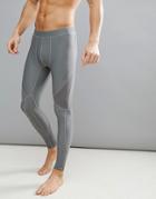 Asos 4505 Compression Running Tights With Cut & Sew In Gray - Gray