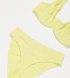 Peek & Beau Curve Exclusive Fill High Leg Bikini Bottom In Lemon-yellow