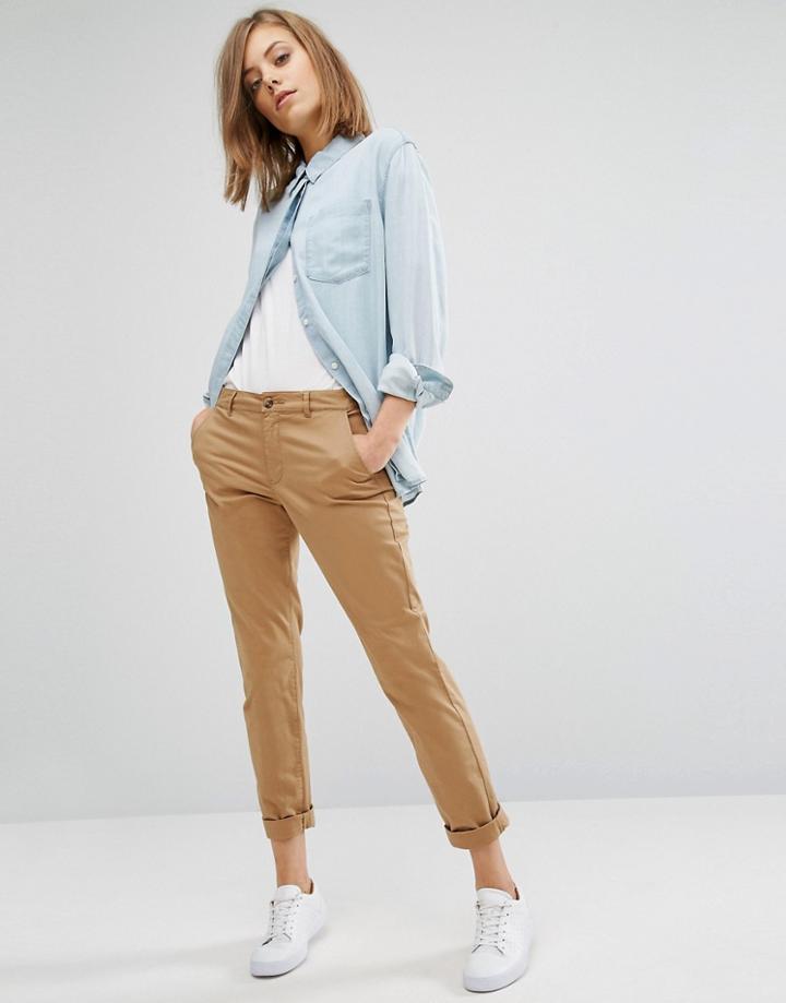 Jdy Lyric Chino Pant - Brown