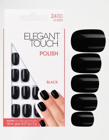 Elegant Touch Square False Nails - Red