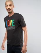 Love Moschino Multi Logo T-shirt - Black