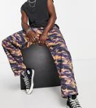 Collusion X014 Camo Print Baggy Jeans In Multi