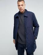 Weekday Line Quilted Longline Jacket Navy - Navy