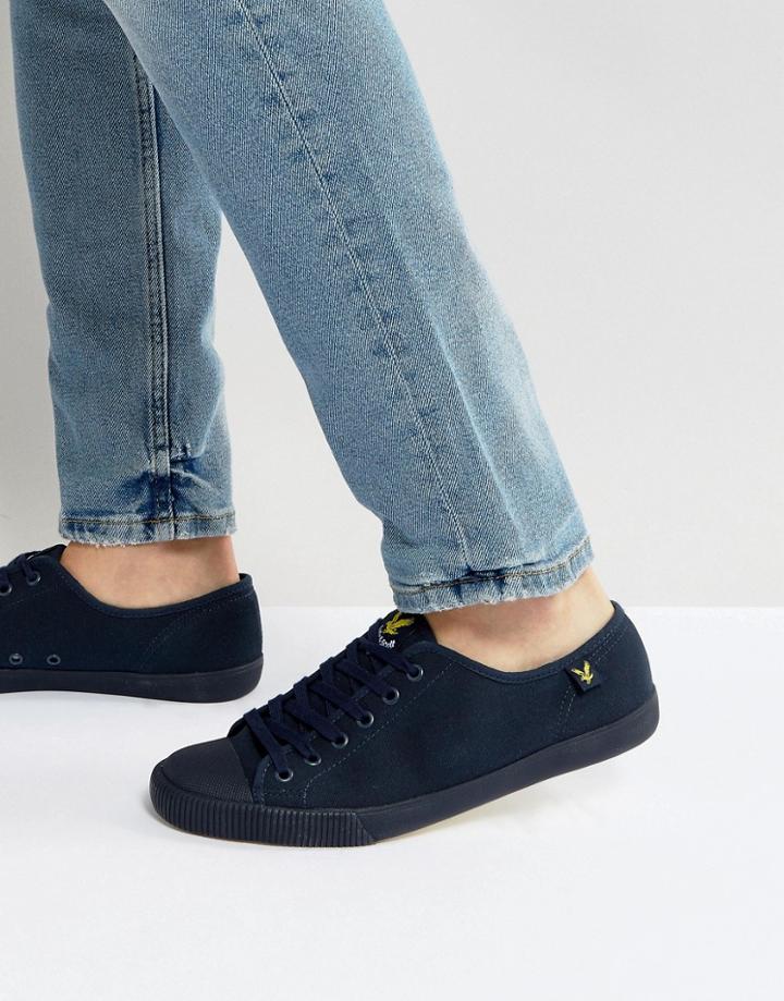 Lyle & Scott Logo Sneakers Navy - Navy